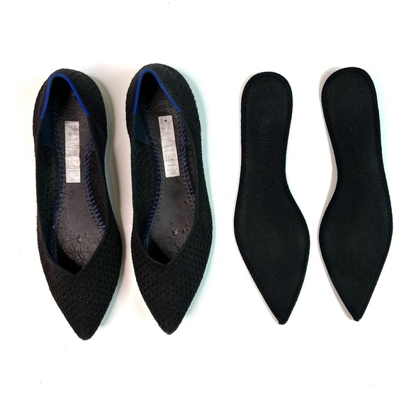 Rothy's The Point Retired Honeycomb Flats in Black Size 11 - Picture 13 of 13